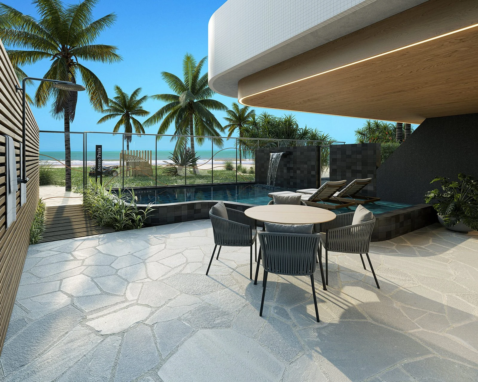 Solar Marinho — piscina térreo — imagem oficial de divulgação ABC Construções