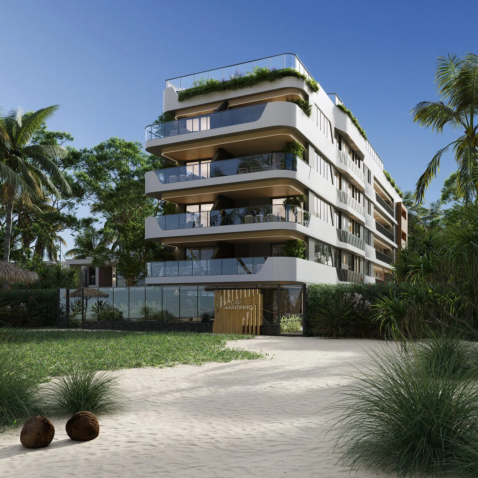 Solar Marinho em Areia Dourada